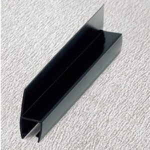 180 degree black shower door seals BS003-BK