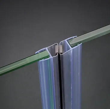 180 Degree Vertical Magnetic Shower Door Seal Strip - Install